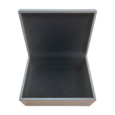 Gray Leatherette Lidded Box